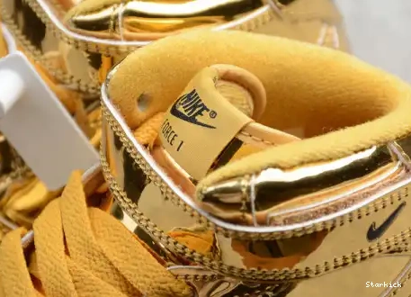 WB Air Kids Mid Metallic Force 314197-8100 1 Gold Nike 0502